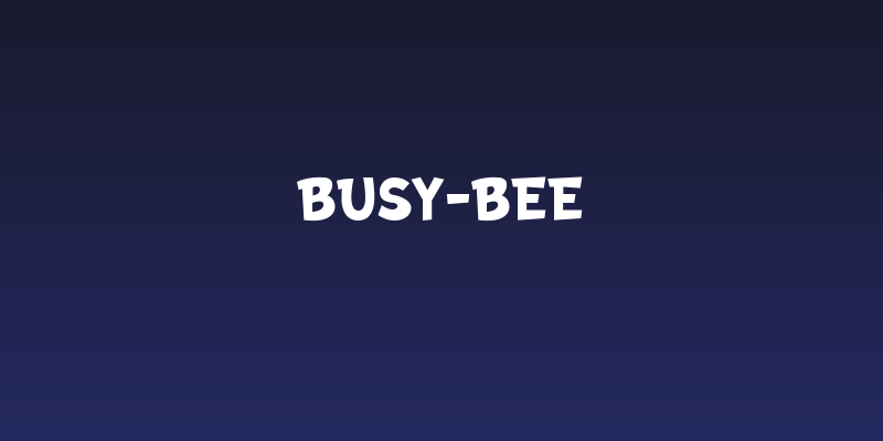 Busy-Bee Social Header