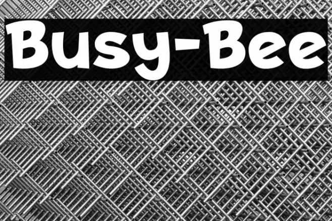 Busy-Bee Font examples