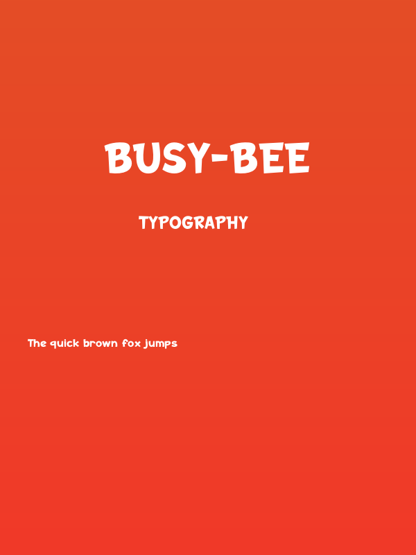 Busy-Bee Poster