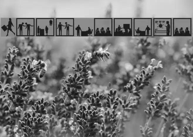 BusyPeople01 Font examples