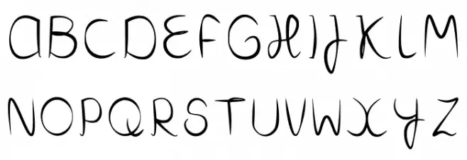 But First Love Regular Font UPPERCASE