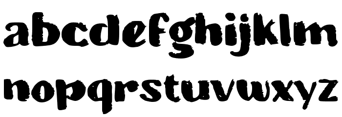 Butaspasi Font LOWERCASE