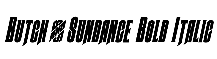 Butch & Sundance Bold Italic  baixar fontes gratis