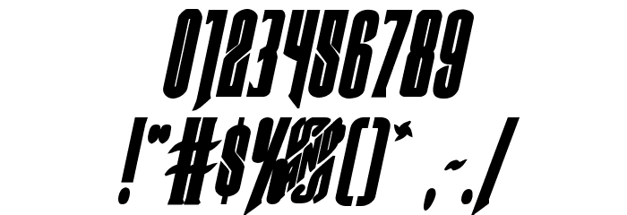 Butch & Sundance Bold Italic Font OTHER CHARS