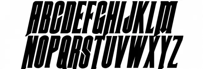 Butch & Sundance Bold Italic Schriftart Groß