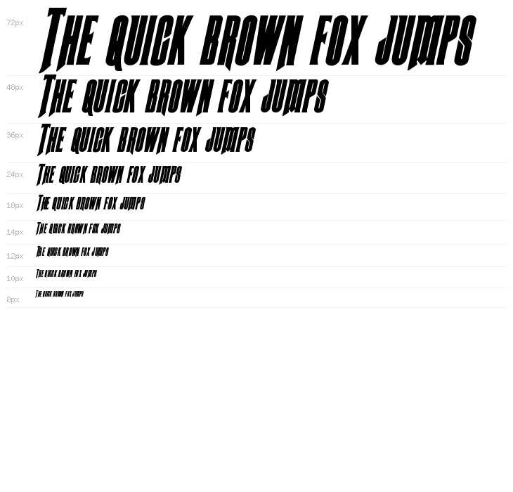 Butch & Sundance Bold Italic Waterfall