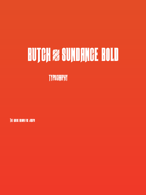 Butch & Sundance Bold Poster