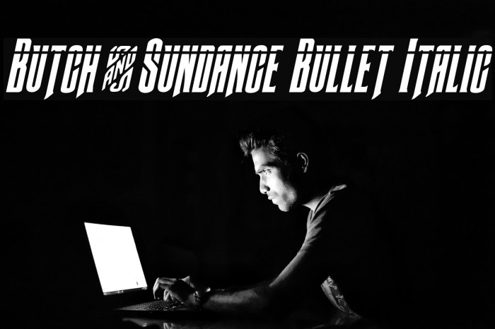 Butch & Sundance Bullet Italic Example 3