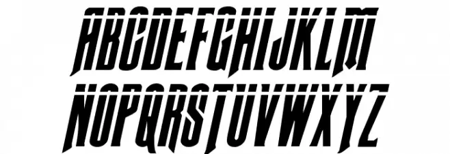 Butch & Sundance Bullet Italic 字体 小写