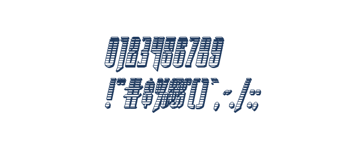 Butch & Sundance Chrome Italic Other Characters