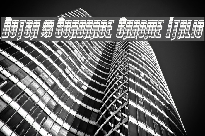 Butch & Sundance Chrome Italic Example 2