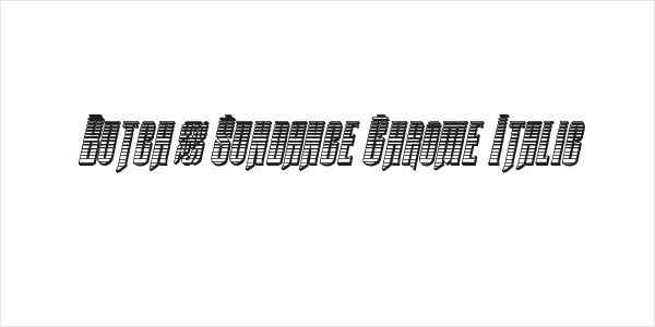 Butch & Sundance Chrome Italic Logo