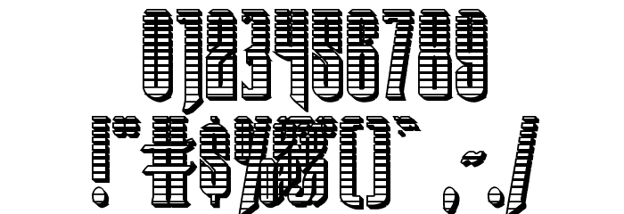 Butch & Sundance Chrome Regular Font OTHER CHARS