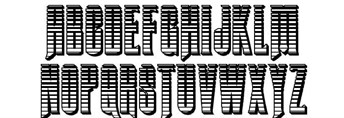 Butch & Sundance Chrome Regular Font LOWERCASE