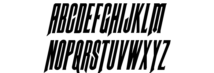 Butch & Sundance Condensed Italic Font LOWERCASE