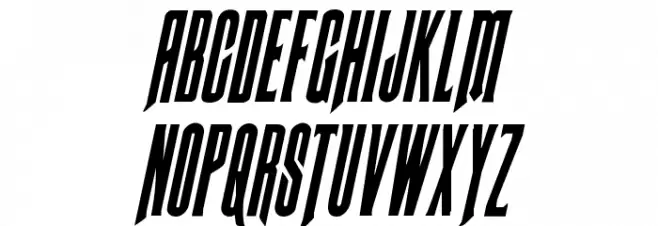 Butch & Sundance Condensed Italic फ़ॉन्ट लोअरकेस
