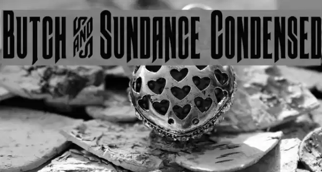 Butch & Sundance Condensed Font examples