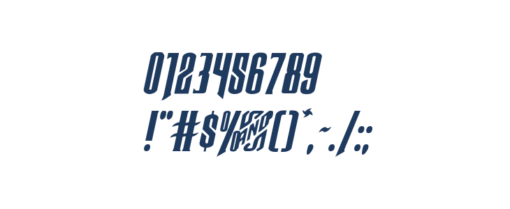 Butch & Sundance Expanded Italic Other Characters