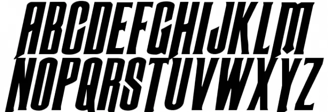 Butch & Sundance Expanded Italic Polices MAJUSCULES