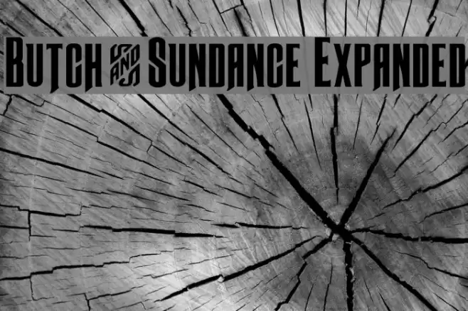 Butch & Sundance Expanded Font examples