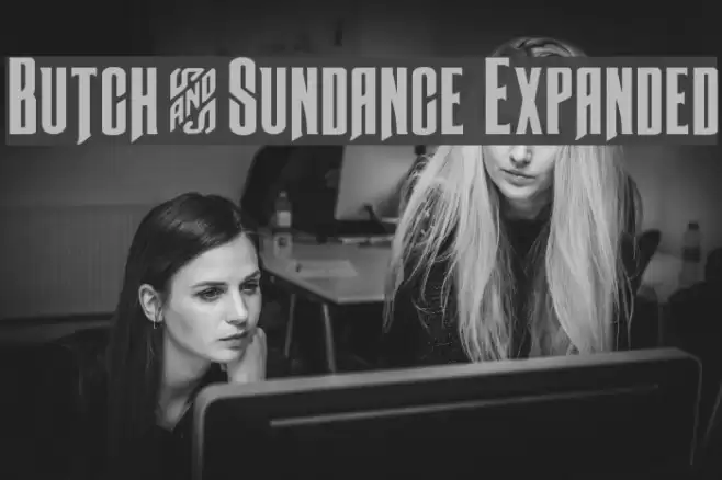 Butch & Sundance Expanded Font examples