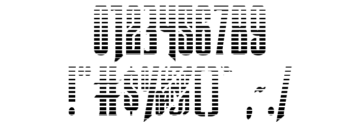 Butch & Sundance Gradient Regular Font OTHER CHARS