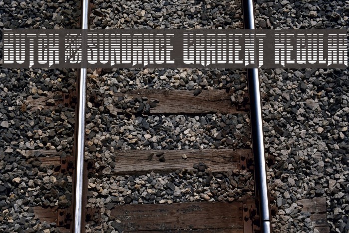 Butch & Sundance Gradient Regular Font examples
