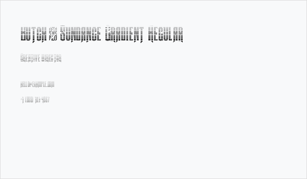 Butch & Sundance Gradient Regular Business Card