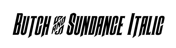 Butch & Sundance Italic  Free Fonts Download