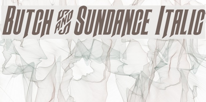 Butch & Sundance Italic Font examples