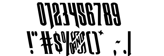 Butch & Sundance Leftalic Font OTHER CHARS