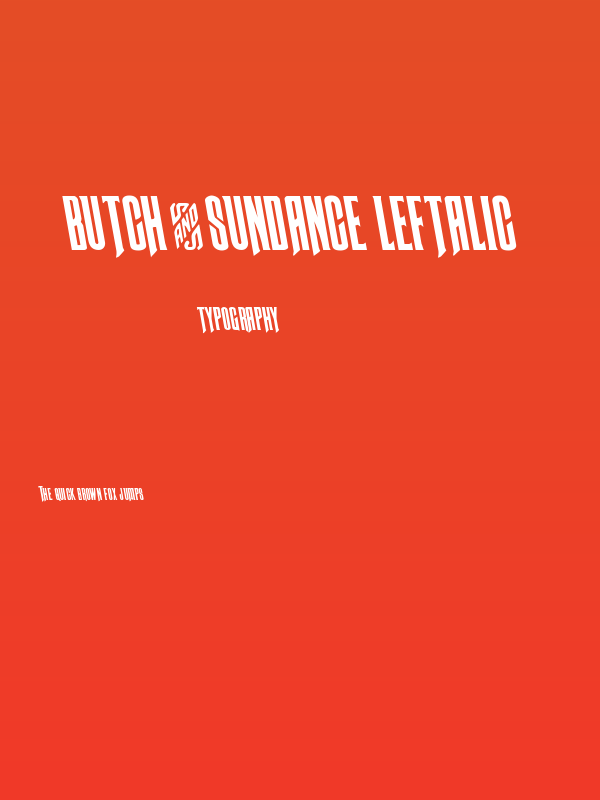 Butch & Sundance Leftalic Poster