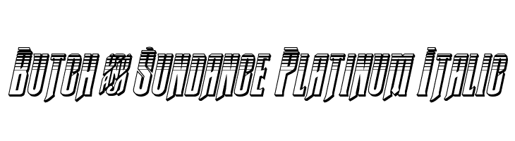 Butch & Sundance Platinum Italic  フリーフォントのダウンロード