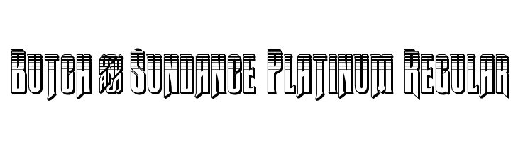 Butch & Sundance Platinum Regular  免费字体下载
