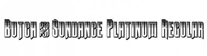Butch & Sundance Platinum Regular  Fuentes Gratis Descargar