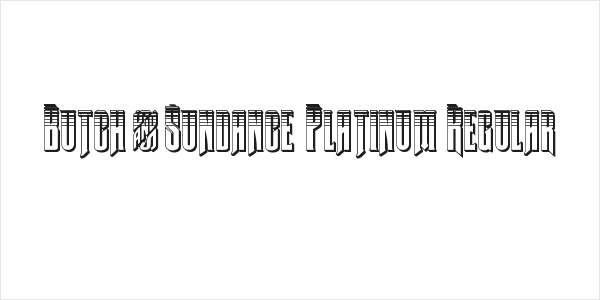 Butch & Sundance Platinum Regular Logo