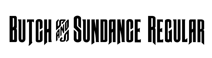 Butch & Sundance Regular  नि: शुल्क फ़ॉन्ट्स डाउनलोड