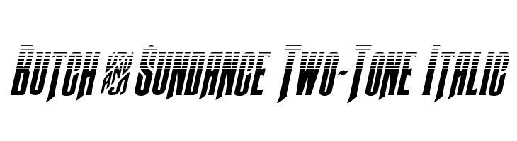 Butch & Sundance Two-Tone Italic  नि: शुल्क फ़ॉन्ट्स डाउनलोड