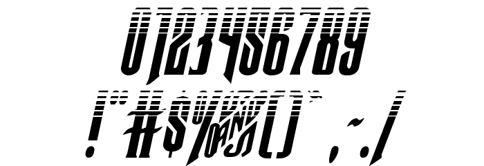 Butch & Sundance Two-Tone Italic Font OTHER CHARS