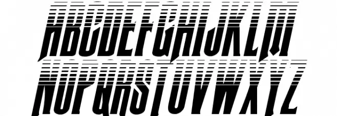 Butch & Sundance Two-Tone Italic Polices MAJUSCULES