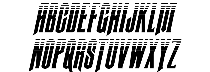 Butch & Sundance Two-Tone Italic Font LOWERCASE