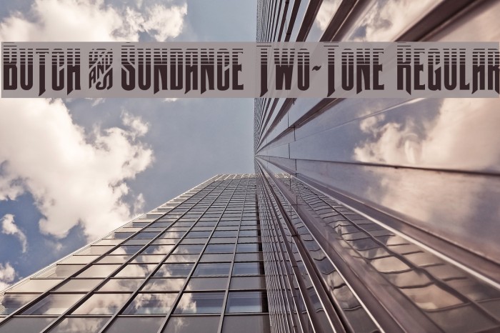 Butch & Sundance Two-Tone Regular Font examples