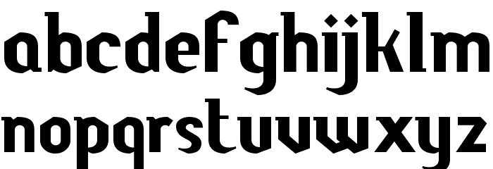 Butch Font LOWERCASE