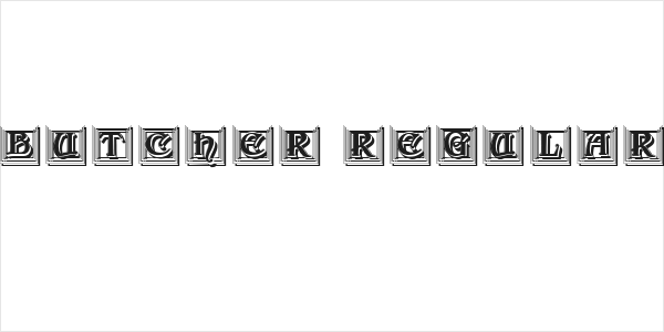 Butcher Regular Logo