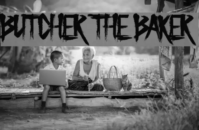 Butcher the Baker Font examples