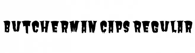 Butcherman Caps Regular  font caratteri gratis