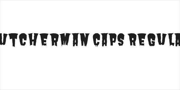 Butcherman Caps Regular Logo