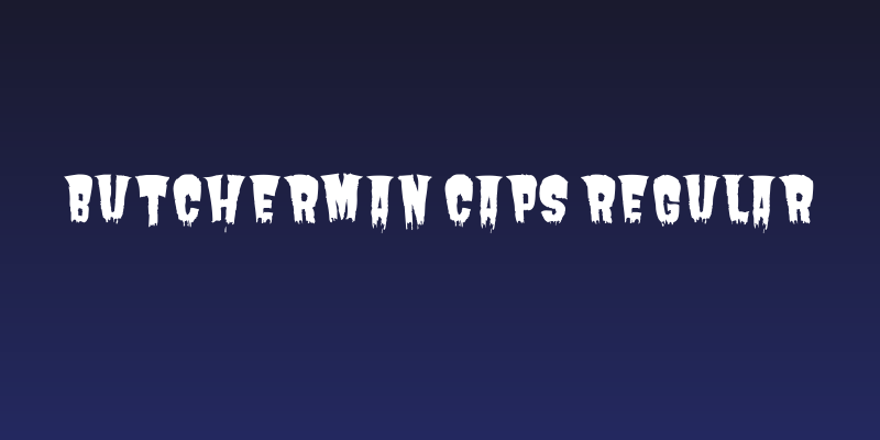 Butcherman Caps Regular Social Header
