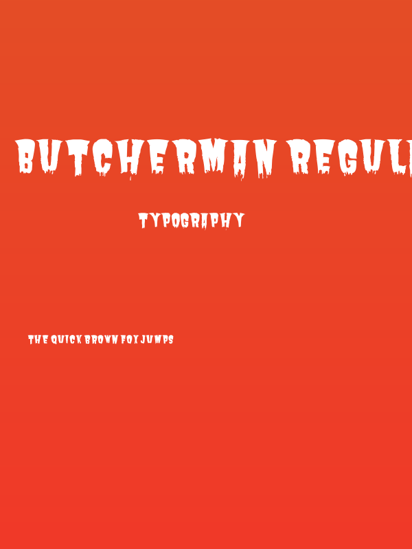 Butcherman Regular Poster