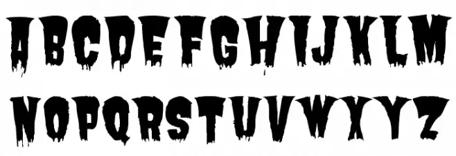 Butcherman Schriftart Groß
